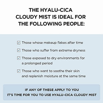 SKIN 1004 Madagascar Centella Hyalu-CICA Cloudy Mist - Hydrating Face Mist with Hyaluronic Acid & Centella Asiatica, 4.05 fl oz Avelisse