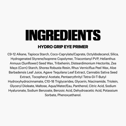 Milk Makeup Hydro Grip Eye Primer with Hyaluronic Acid - Clear Eyeshadow & Undereye Primer for Crease-Free, Long-Lasting Wear - 0.29 oz Avelisse