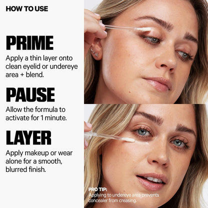 Milk Makeup Hydro Grip Eye Primer with Hyaluronic Acid - Clear Eyeshadow & Undereye Primer for Crease-Free, Long-Lasting Wear - 0.29 oz Avelisse
