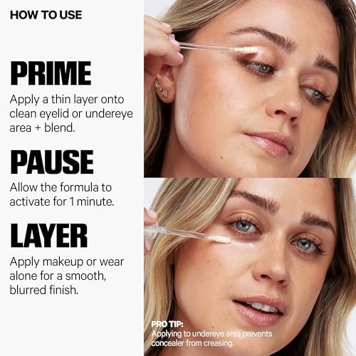 Milk Makeup Hydro Grip Eye Primer with Hyaluronic Acid - Clear Eyeshadow & Undereye Primer for Crease-Free, Long-Lasting Wear - 0.29 oz Avelisse