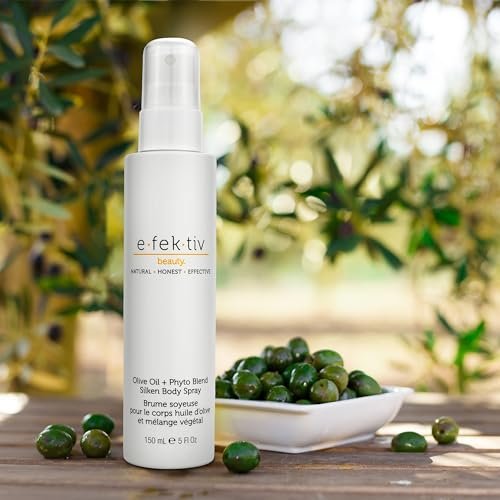 e.fek.tiv beauty Olive Oil Plus Phyto Blend Silken Body Spray - Everyday Skin Oil - Body Oil After Shower - Deep Moisturizing - Sulfate-free - Vegan - Unisex - 5 oz - görsel 12