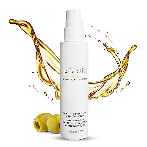 e.fek.tiv beauty Olive Oil Plus Phyto Blend Silken Body Spray - Everyday Skin Oil - Body Oil After Shower - Deep Moisturizing - Sulfate-free - Vegan - Unisex - 5 oz - görsel 2