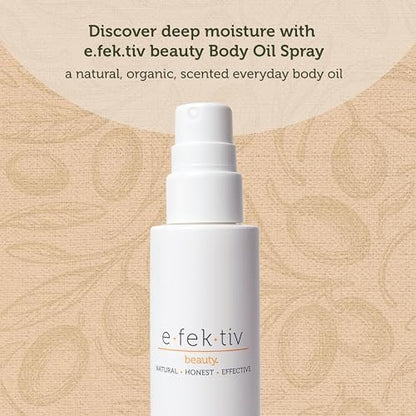 e.fek.tiv beauty Olive Oil Plus Phyto Blend Silken Body Spray - Everyday Skin Oil - Body Oil After Shower - Deep Moisturizing - Sulfate-free - Vegan - Unisex - 5 oz