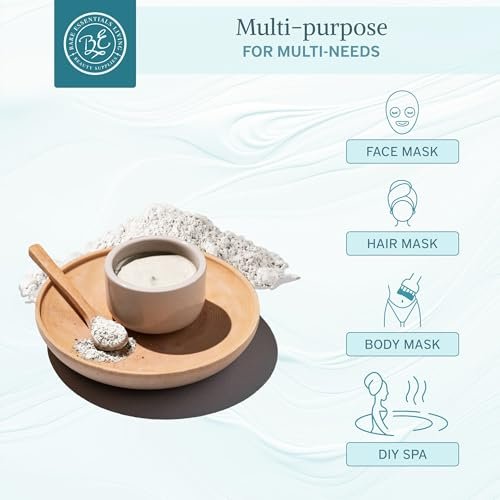 Bare Essentials Living White Kaolin Clay Powder (12oz) - 100% Natural for Face Masks, Body Powder, Soap, Deodorant, and Seed Bombs - görsel 4
