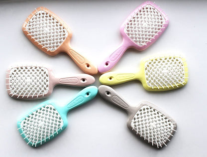 Janeke Superbrush - Turquoise | Premium Nylon Hair Brush for Smooth, Tangle-Free Hair