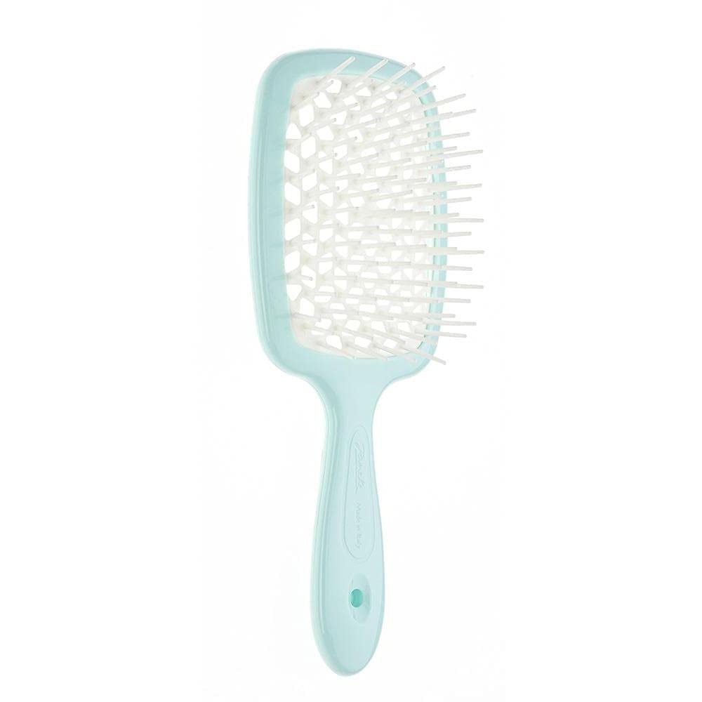 Janeke Superbrush - Turquoise | Premium Nylon Hair Brush for Smooth, Tangle-Free Hair - görsel 1