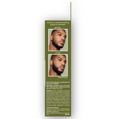 SoftSheen-Carson Magic Grooming Beard Filler Pencil Brush for Men – Natural Black, Waterproof, Fill Patchy Beard & Cover Greys, 0.05 Fl Oz