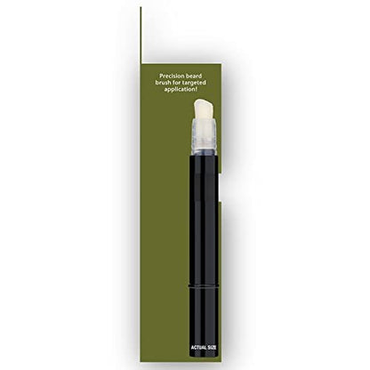 SoftSheen-Carson Magic Grooming Beard Filler Pencil Brush for Men – Natural Black, Waterproof, Fill Patchy Beard & Cover Greys, 0.05 Fl Oz