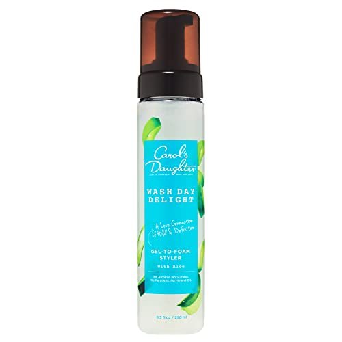 Carol's Daughter Wash Day Delight Hair Gel to Foam Mousse Styler and Hair Detangler for Curls with Aloe, Natural-looking Hold 8.5 fl oz Avelisse