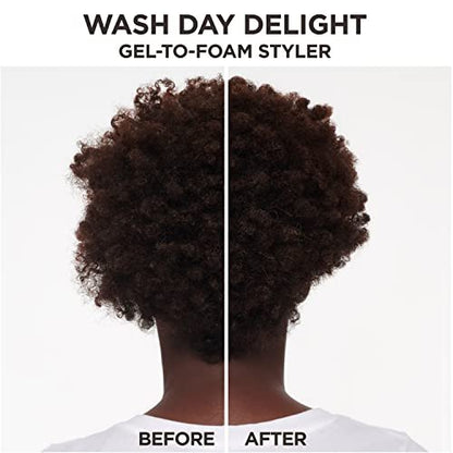 Carol's Daughter Wash Day Delight Hair Gel to Foam Mousse Styler and Hair Detangler for Curls with Aloe, Natural-looking Hold 8.5 fl oz Avelisse