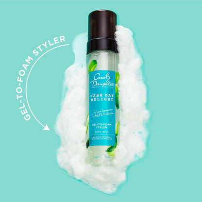 Carol's Daughter Wash Day Delight Hair Gel to Foam Mousse Styler and Hair Detangler for Curls with Aloe, Natural-looking Hold 8.5 fl oz Avelisse
