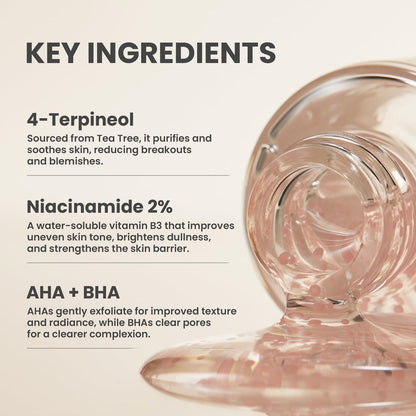 AXIS-Y Spot The Difference Blemish Spot Treatment - 4-Terpineol 2% Niacinamide AHA BHA Soothes Breakouts & Skin Barrier Repair - Vegan Korean Skin Care Face Serum (0.50 fl. oz.) Avelisse