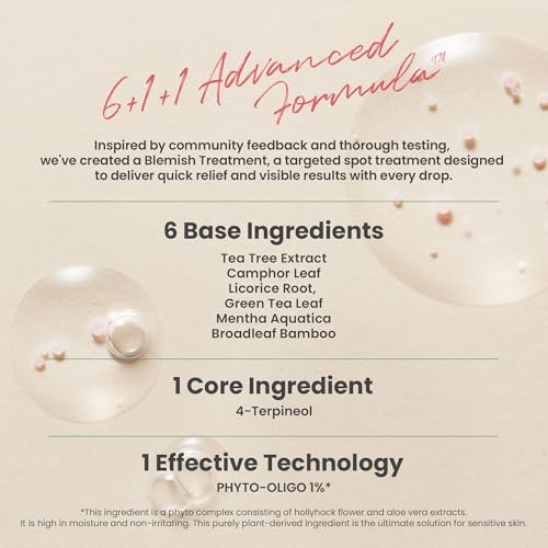 AXIS-Y Spot The Difference Blemish Spot Treatment - 4-Terpineol 2% Niacinamide AHA BHA Soothes Breakouts & Skin Barrier Repair - Vegan Korean Skin Care Face Serum (0.50 fl. oz.) Avelisse
