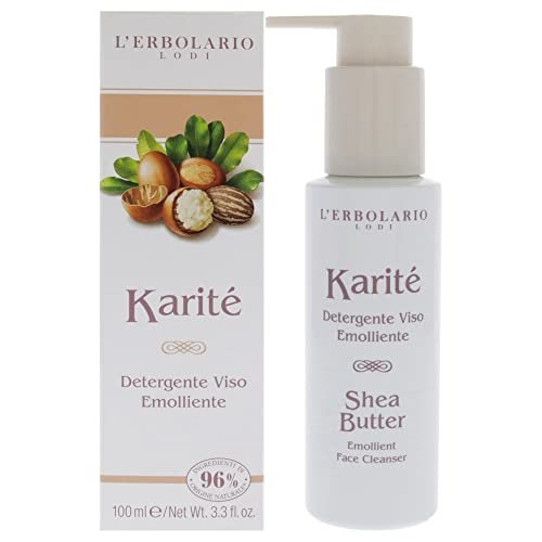 L'Erbolario Shea Butter Emollient Face Cleanser - Daily Facial Cleanser for Oily and Dry Skin, Removes Makeup and Impurities, Restores Natural Glow, 3.3 oz - görsel 2