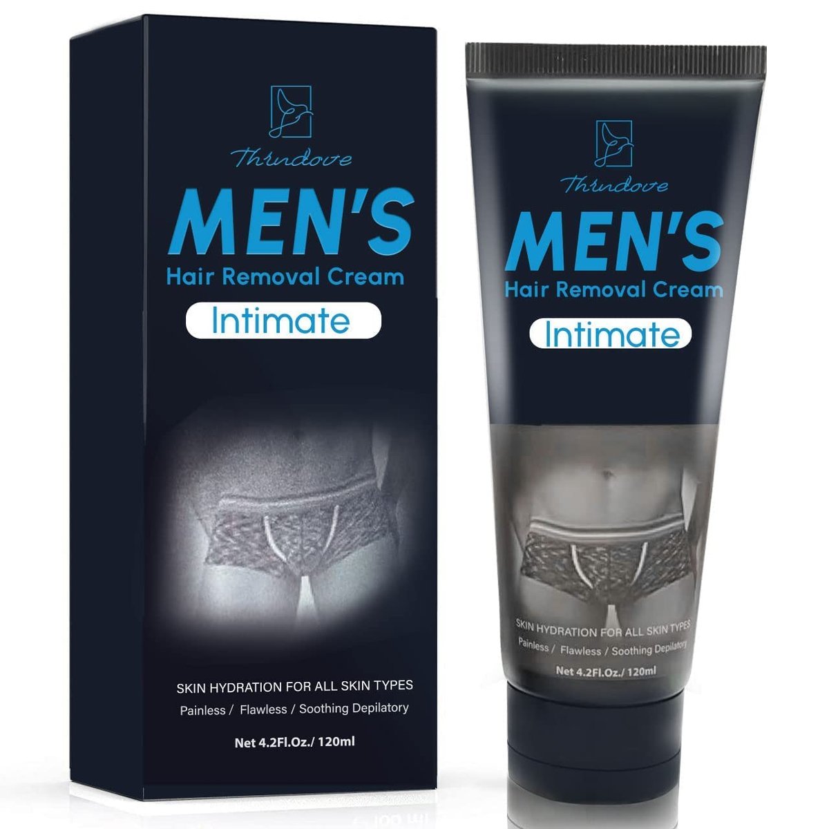 MEOLY Intimate Private Hair Removal Cream for Men – Painless Depilatory Cream for Unwanted Male Hair in Private Area, Suitable for All Skin Types - görsel 1