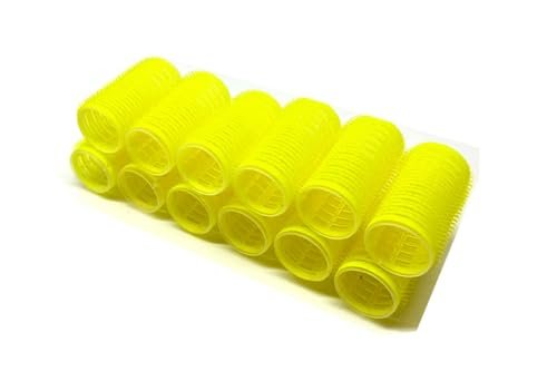 Medium Cling Hair Rollers Self Grip Hair Rollers Pro Salon Hairdressing Curlers Assorted Colors - 12 Pack - görsel 4