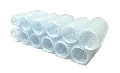 Medium Cling Hair Rollers Self Grip Hair Rollers Pro Salon Hairdressing Curlers Assorted Colors - 12 Pack