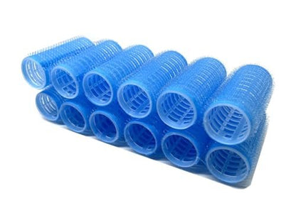 Medium Cling Hair Rollers Self Grip Hair Rollers Pro Salon Hairdressing Curlers Assorted Colors - 12 Pack