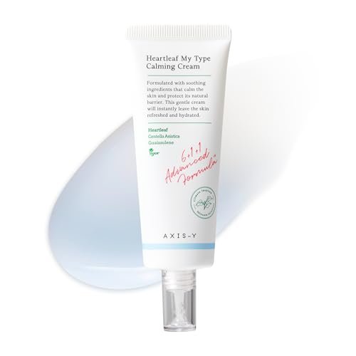AXIS-Y Heartleaf My Type Calming Cream - Soothing Redness Relief & Long Lasting Moisture Daily Face Lotion - Vegan Korean Skin Care Moisturizer (2.02 fl oz) Avelisse