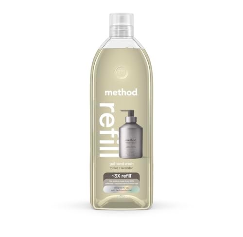 Method Premium Gel Hand Wash Refill, Violet + Lavender, 34 fl oz Avelisse