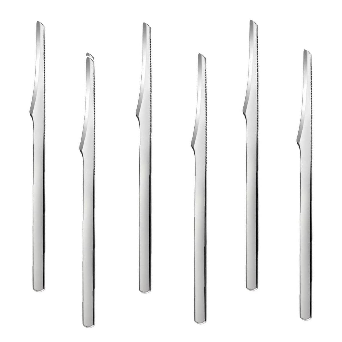 Professional Stainless Steel Foot Scraper Kit - 6 Pcs Pedicure Knife Tools for Dead Skin & Callus Removal Avelisse