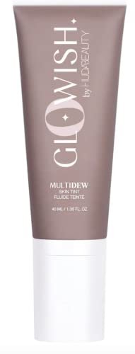 HUDA BEAUTY GloWish Multidew Vegan Skin Tint Foundation 07 Tan Light