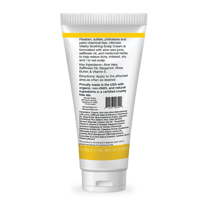 Dermavitality Soothing Moisturizing Scalp Cream – Natural Organic Lotion for Dry, Itchy Scalp, 2 oz Avelisse