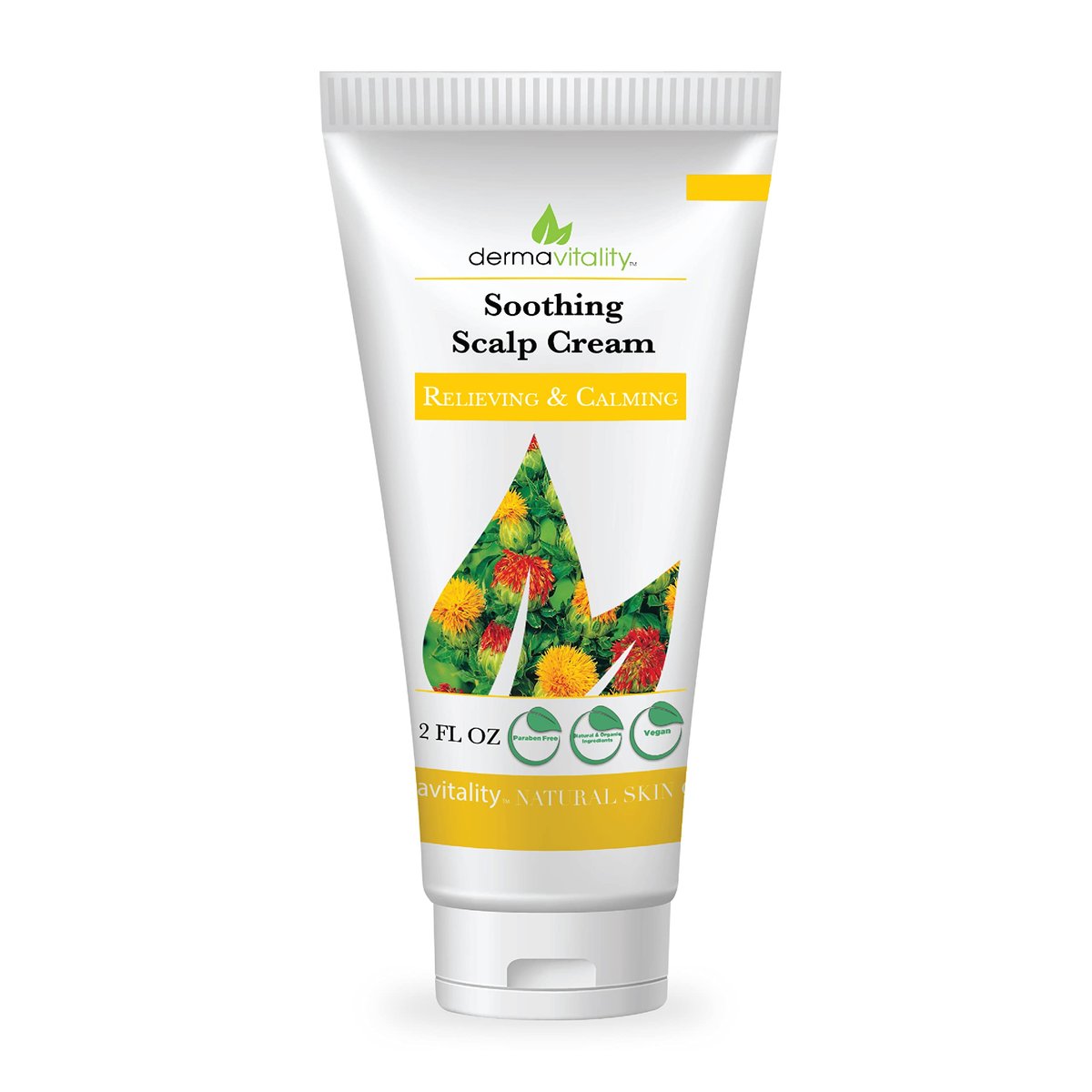 Dermavitality Soothing Moisturizing Scalp Cream – Natural Organic Lotion for Dry, Itchy Scalp, 2 oz Avelisse