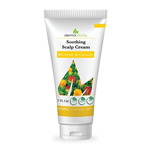Dermavitality Soothing Moisturizing Scalp Cream – Natural Organic Lotion for Dry, Itchy Scalp, 2 oz Avelisse