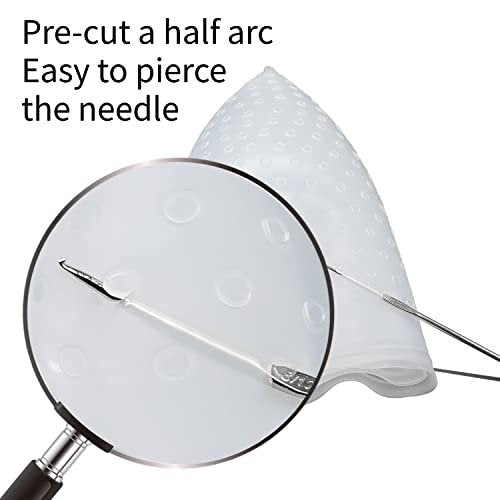 Pre-Holed Silicone Hair Highlighting Cap – Reusable Bleaching Cap with Hook for DIY Dyeing - görsel 12