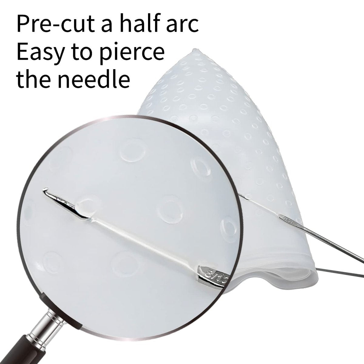 Pre-Holed Silicone Hair Highlighting Cap – Reusable Bleaching Cap with Hook for DIY Dyeing - görsel 11