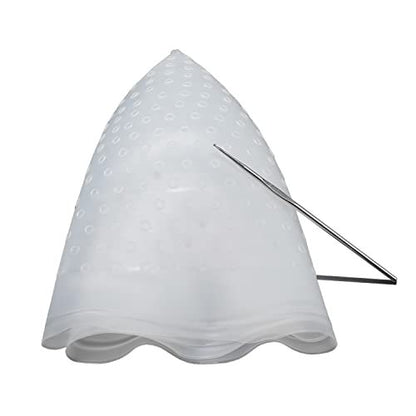Pre-Holed Silicone Hair Highlighting Cap – Reusable Bleaching Cap with Hook for DIY Dyeing