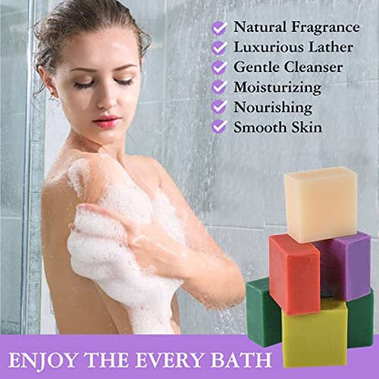 12 Pack Natural Plant Fragrance Bar Soap Gift Set - Travel Size Hand Wash Bars for Women, Men, Teens - Bulk Assorted Scents Avelisse