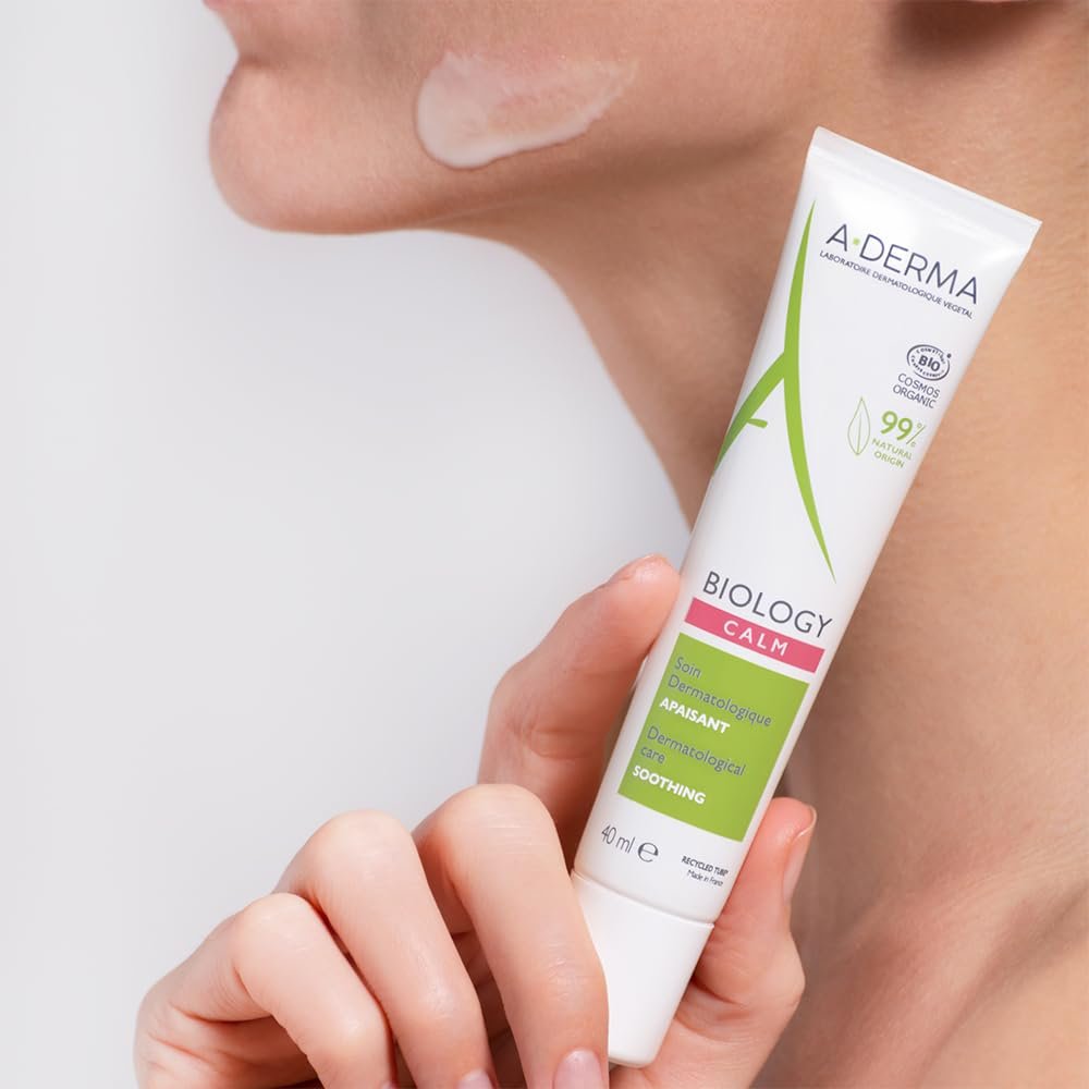 A-DERMA Biology Calm Soothing Moisturizer 40ml – Face Cream for Sensitive & Eczema-Prone Skin - görsel 9