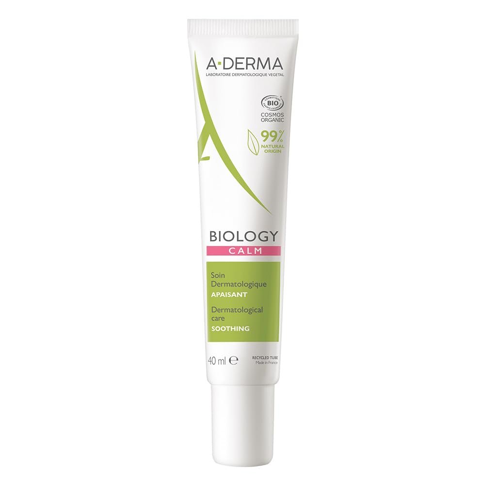 A-DERMA Biology Calm Soothing Moisturizer 40ml – Face Cream for Sensitive & Eczema-Prone Skin - görsel 1