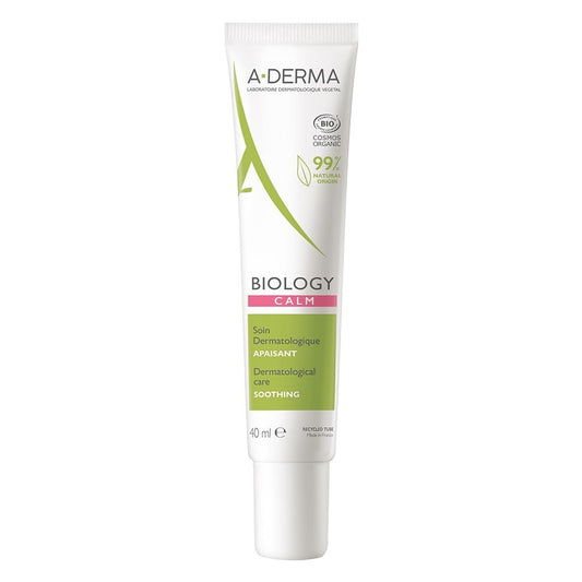 A-DERMA Biology Calm Soothing Moisturizer 40ml – Face Cream for Sensitive & Eczema-Prone Skin