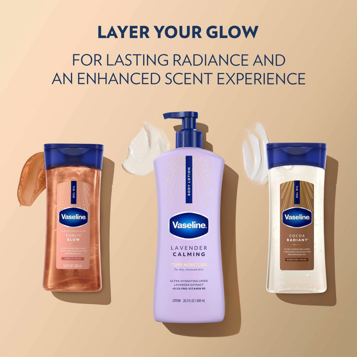 Vaseline Intensive Care Calm Healing Body Lotion, 3 Pack, 20.3 oz Each for Dry Skin Relief with Lavender Extract - görsel 13