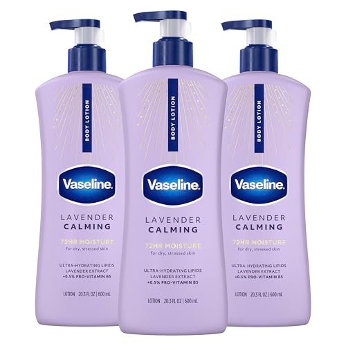 Vaseline Intensive Care Calm Healing Body Lotion, 3 Pack, 20.3 oz Each for Dry Skin Relief with Lavender Extract - görsel 2