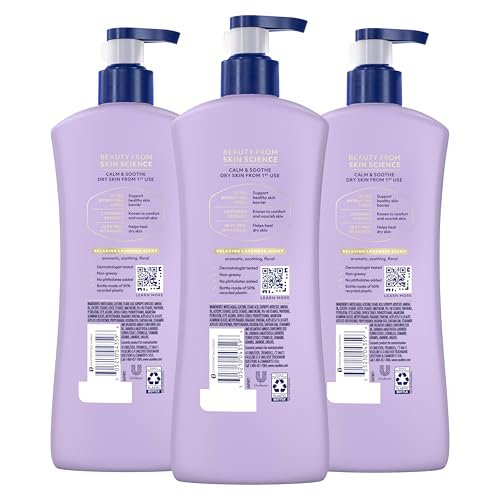 Vaseline Intensive Care Calm Healing Body Lotion, 3 Pack, 20.3 oz Each for Dry Skin Relief with Lavender Extract - görsel 4