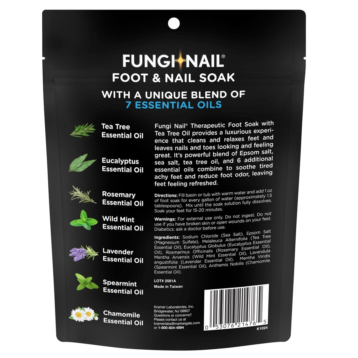 Fungi-Nail Foot & Nail Soak with Tea Tree Oil - Moisturize, Reduce Foot Odor & Soothe Aching Feet - Therapeutic Epsom Salt, Sea Salt & Essential Oils - 1 Pound - görsel 10