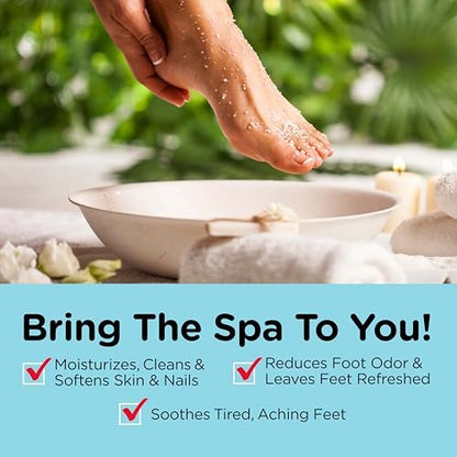 Fungi-Nail Foot & Nail Soak with Tea Tree Oil - Moisturize, Reduce Foot Odor & Soothe Aching Feet - Therapeutic Epsom Salt, Sea Salt & Essential Oils - 1 Pound