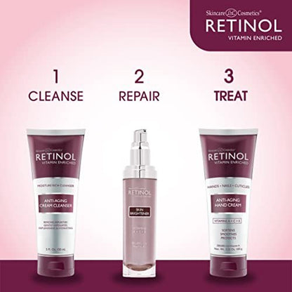 LIVAURA Retinol Anti-Aging Hand Cream – The Original Retinol for Younger Looking Hands – Rich Hand Cream Conditions, Nails & Cuticles – Vitamin A Minimizes Age’s Effect on Skin (Cucumber Scent) Avelisse