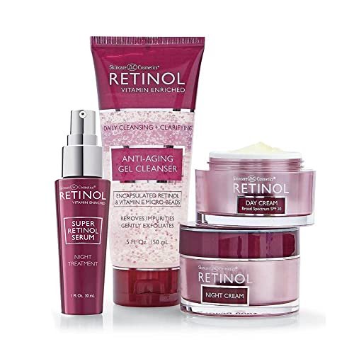 LIVAURA Retinol Anti-Aging Gel Cleanser – Gently Cleans Pores & Exfoliates for Soft, Smooth Skin with Antioxidant-Rich Micro-Beads Avelisse