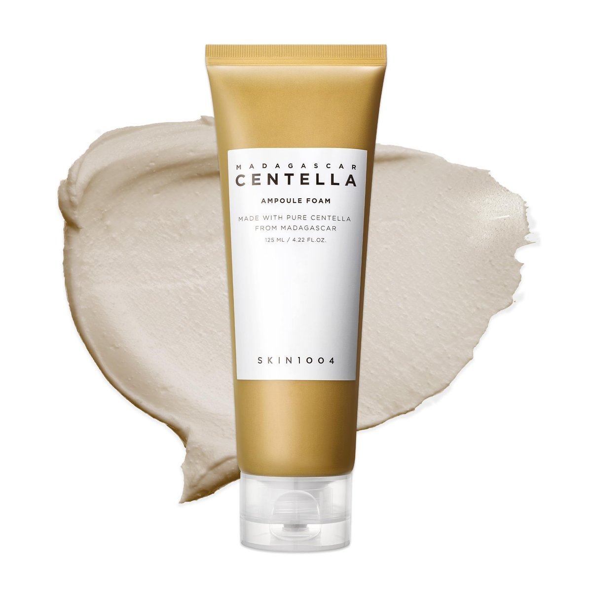 SKIN1004 Madagascar Centella Ampoule Foam - 4.23 fl.oz | Korean Face Cleanser & Makeup Remover with Centella Asiatica | Gentle Daily Cleanser for Soft Skin Avelisse