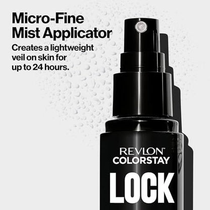 Revlon Colorstay 24 Hour Lock Setting Mist - Mattifying, Oil Absorbing, Transfer-Proof Face Spray, 1.9 fl oz Avelisse
