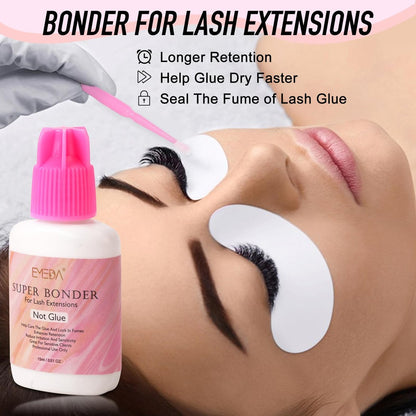 EMEDA Lash Bonder for Eyelash Extensions – Super Bonder Sealant 15ml | Glue Accelerator & Sealer