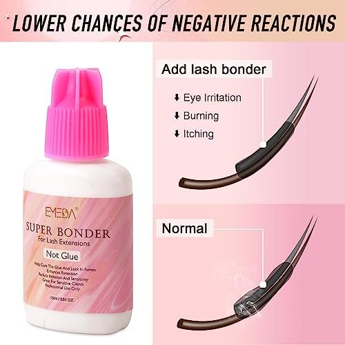 EMEDA Lash Bonder for Eyelash Extensions – Super Bonder Sealant 15ml | Glue Accelerator & Sealer - görsel 8