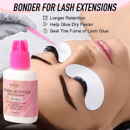 EMEDA Lash Bonder for Eyelash Extensions – Super Bonder Sealant 15ml | Glue Accelerator & Sealer