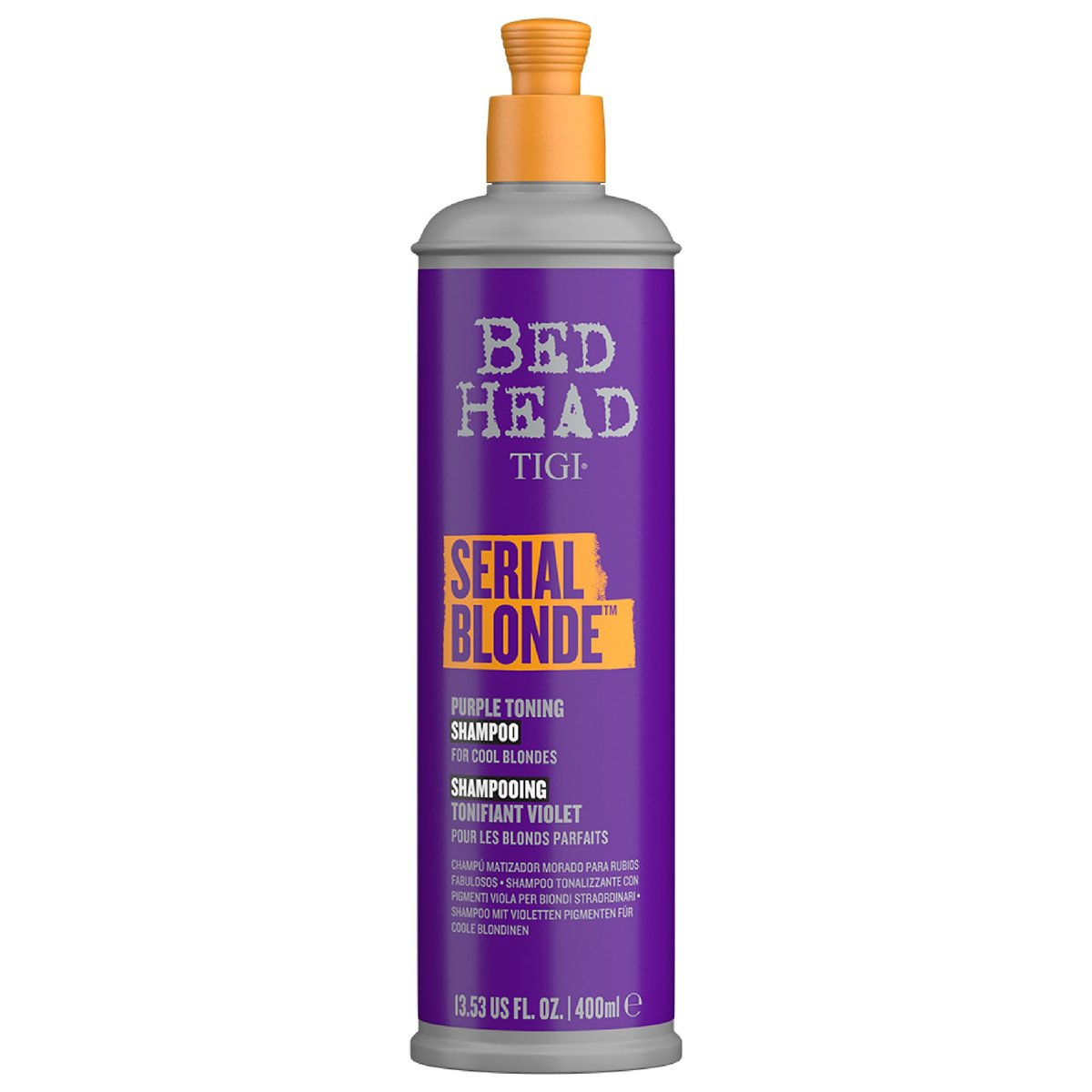 Bed Head by TIGI Serial Blonde Purple Toning Shampoo for Cool Blondes – Neutralizes Brass Tones, Sulfate-Free, 13.53 oz Avelisse
