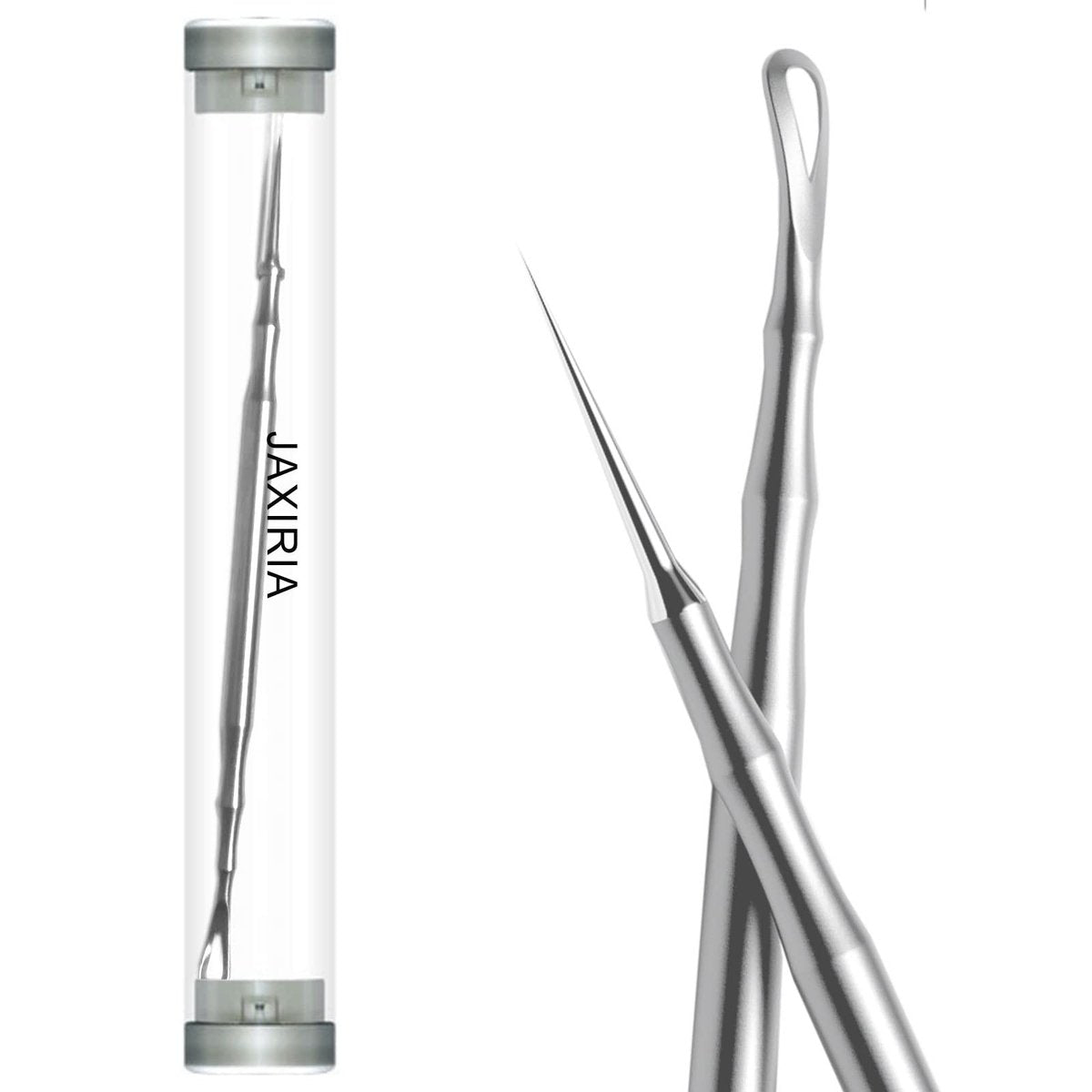 2-in-1 Acne Extractor Tool - Stainless Steel Blackhead & Whitehead Remover for Face and Nose | Jaxiria - görsel 1